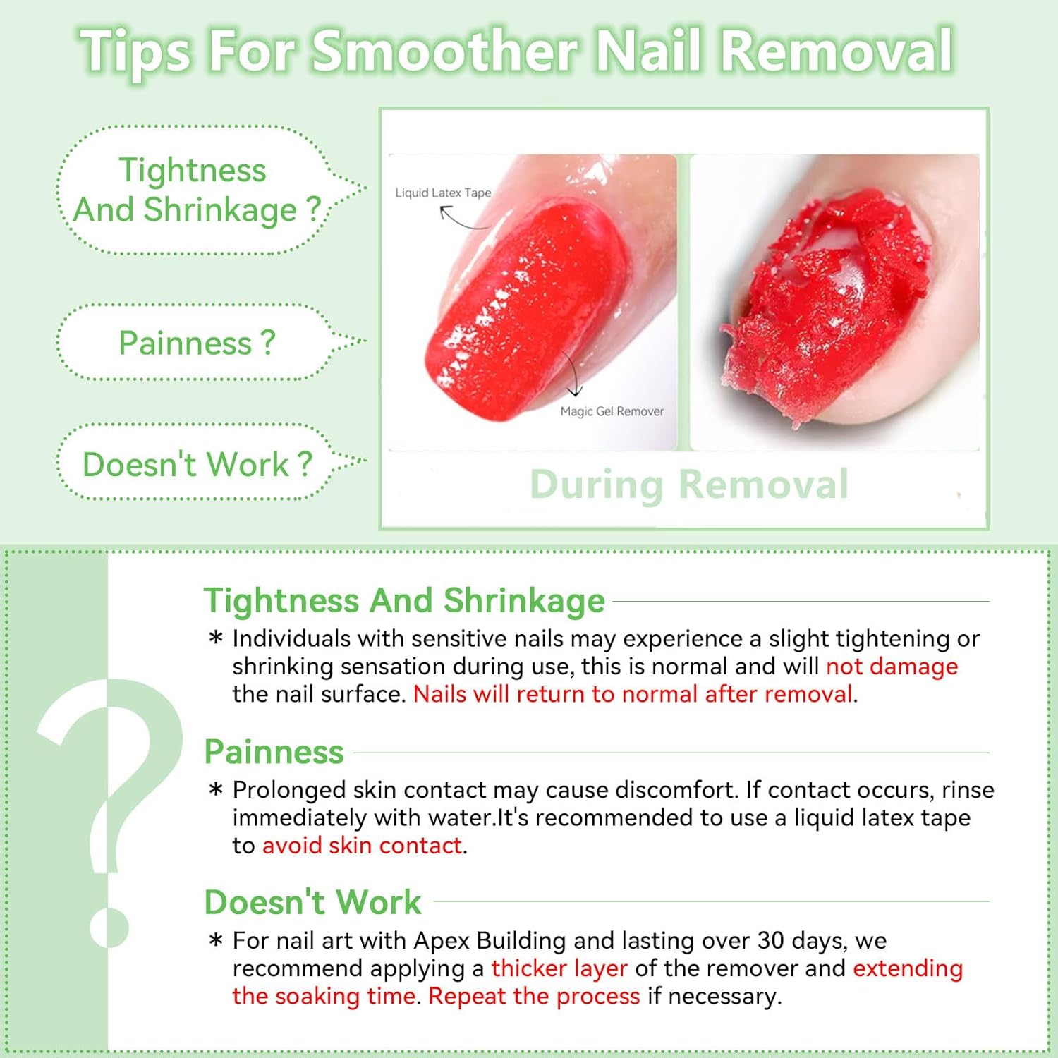 BORN PRETTY Magic Gel Nail Polish Remover with New Upgraded Gentle Formula,Faster & Easier & Cleaner & Safer Professional Nail Polish Remover In 3-5 Minutes,No Need for Foil Soaking Or Wrapping - Image 9