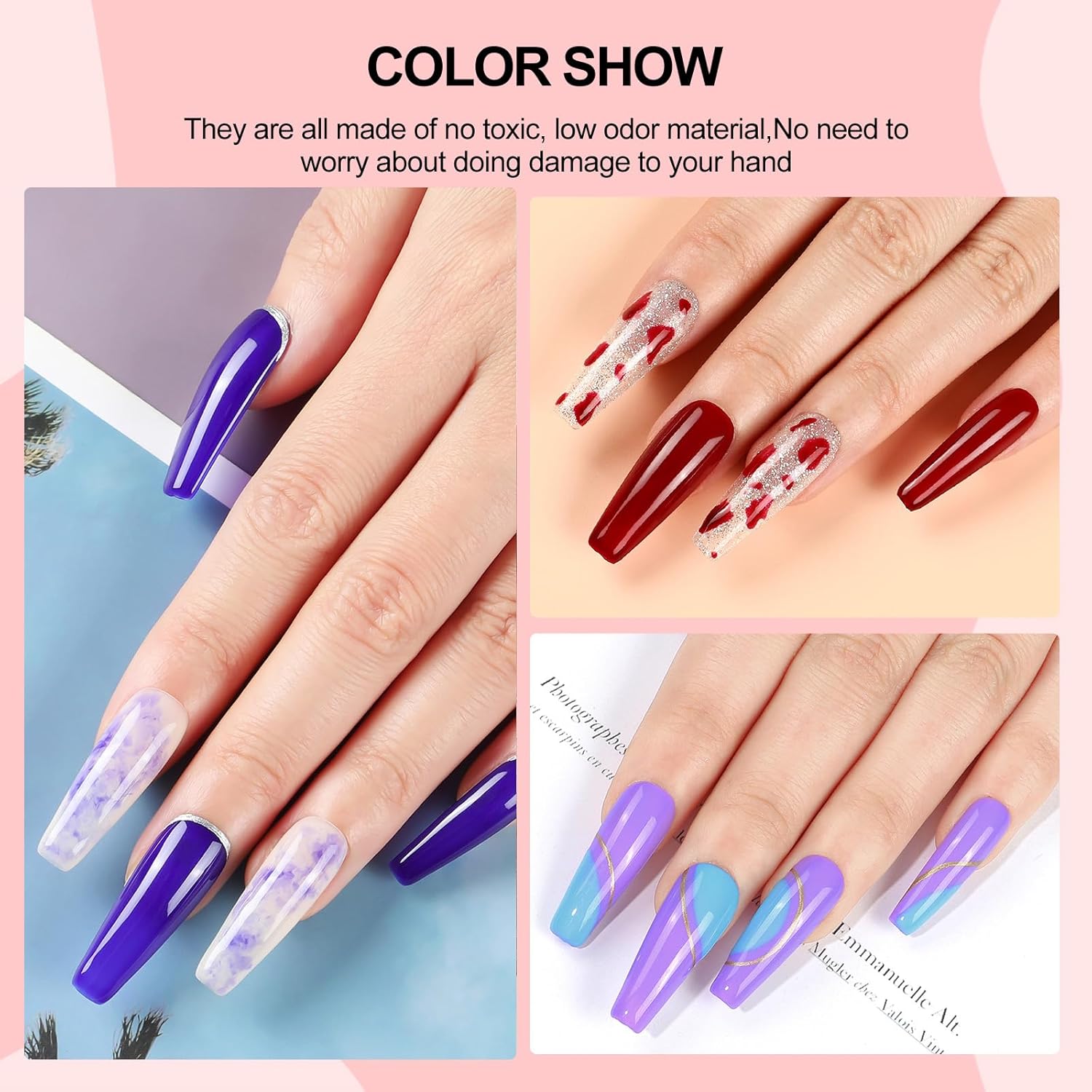 53PCS Gel Nail Polish Kit with U V light and Drill Starter Kit, 35 Colors Gel Polish Set 5pcs Top Base Coat Spring Neutral Colors Professional Nail Lamp Complete Gel Manicure Kit Gifts for Women - Image 9