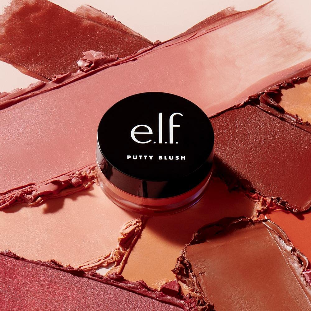 e.l.f. Putty Blush, Creamy & Ultra Pigmented Formula, Infused with Argan Oil & Vitamin E, Tahiti, 0.35 Oz (10g) - Image 4
