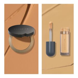 Cover FX Discoloration Kit: Total Coverage Cream Foundation - M5 + Skin Discovered Longwear Concealer, M4 - Full Coverage