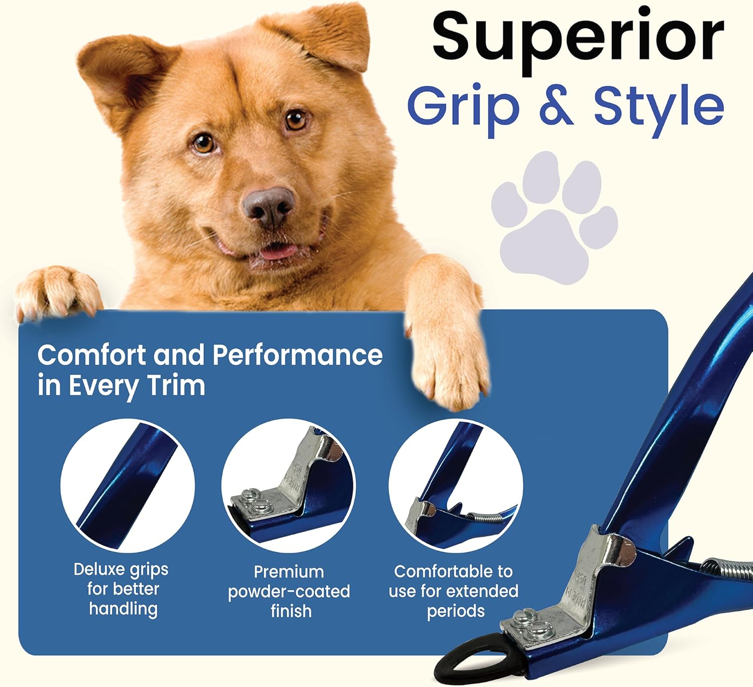 Resco Original Deluxe Dog, Cat, and Pet Nail/Claw Clippers. Best USA-Made Trimmer, More Colors & Sizes, PF0725 - Image 4