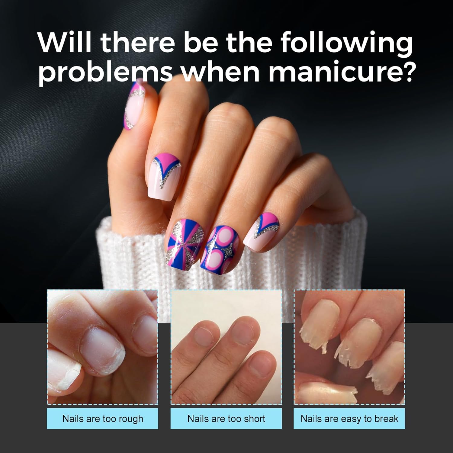 TOMICCA Clear Nail Tips Acrylic Nails 240Pcs Extra Short Coffin Acrylic Nail Kit Pre-shape Full Cover Clear Nails For Nail Extension Home DIY Salon 15 Sizes Gel Nails - Image 2