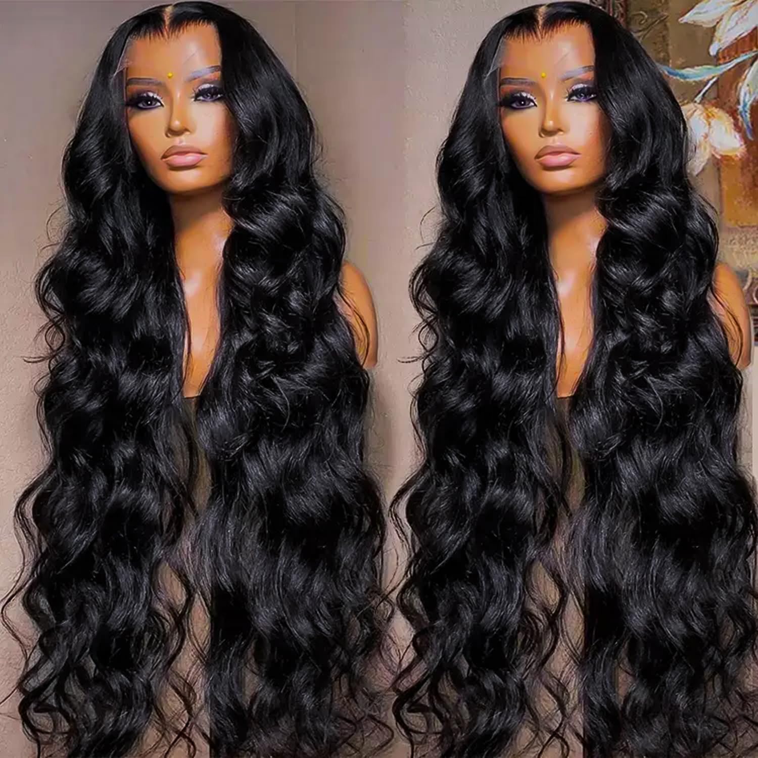 13x6 Body Wave Lace Front Wigs Human Hair 180% Density HD Lace Frontal Glueless Human Hair Wig for Women Pre Plucked with Baby Hair 28 inch - Image 5