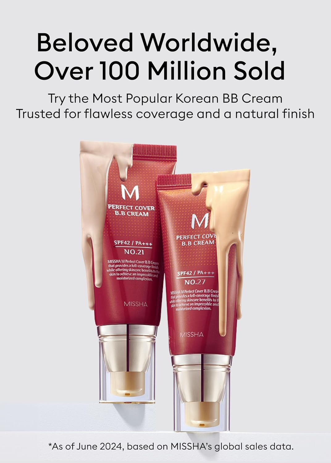 MISSHA M Perfect Cover BB Cream Dual Pack No.21 Light Beige - Light with Cool Undertone SPF 42 PA +++ 1.69 Fl Oz - Tinted Moisturizer with SPF - Image 3