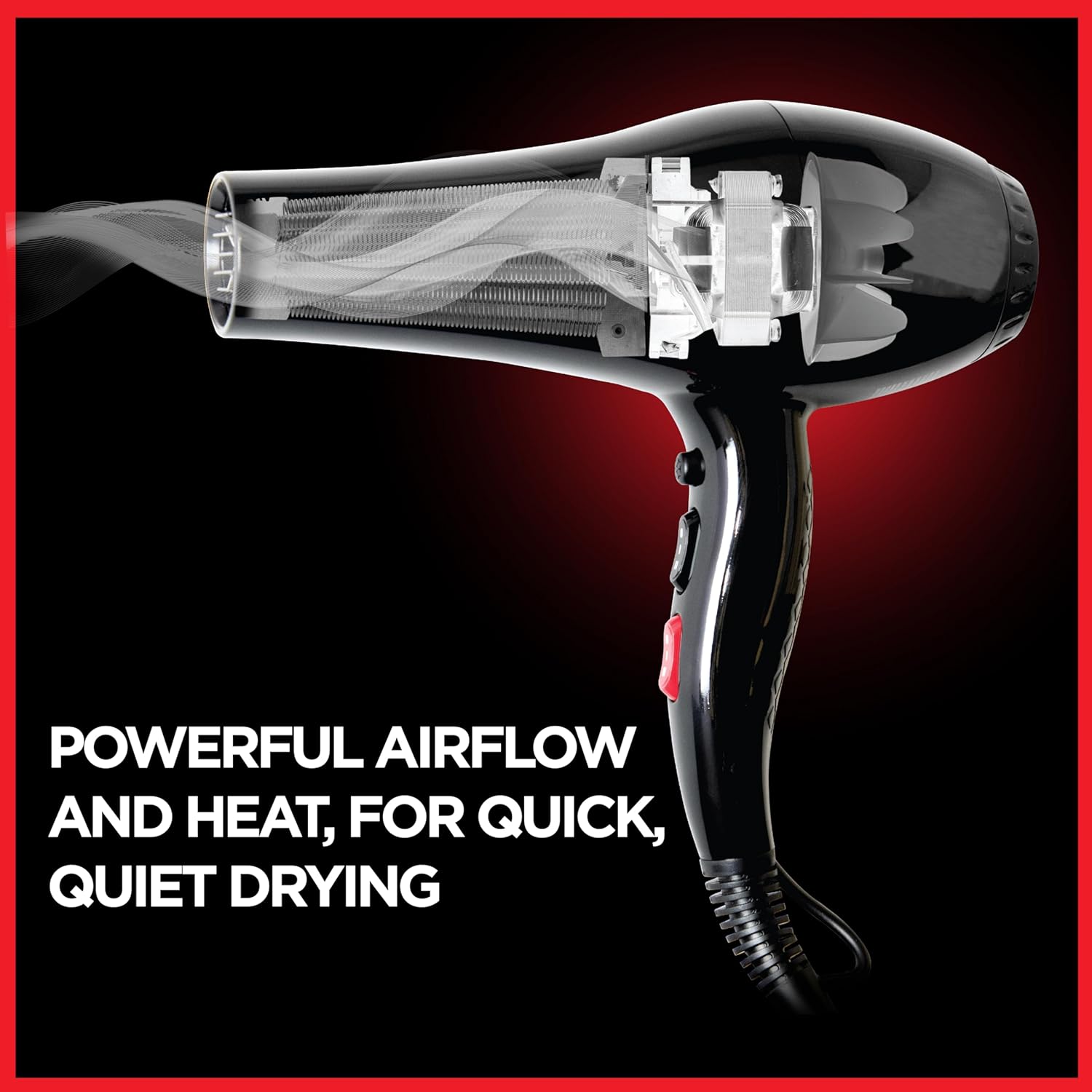 CHI Dynamic Hair Dryer, Blow Dryer for Smooth & Voluminous Hair, Comb-Attachment & Air Concentrating Nozzle for Faster Styling, Low Noise - Image 3