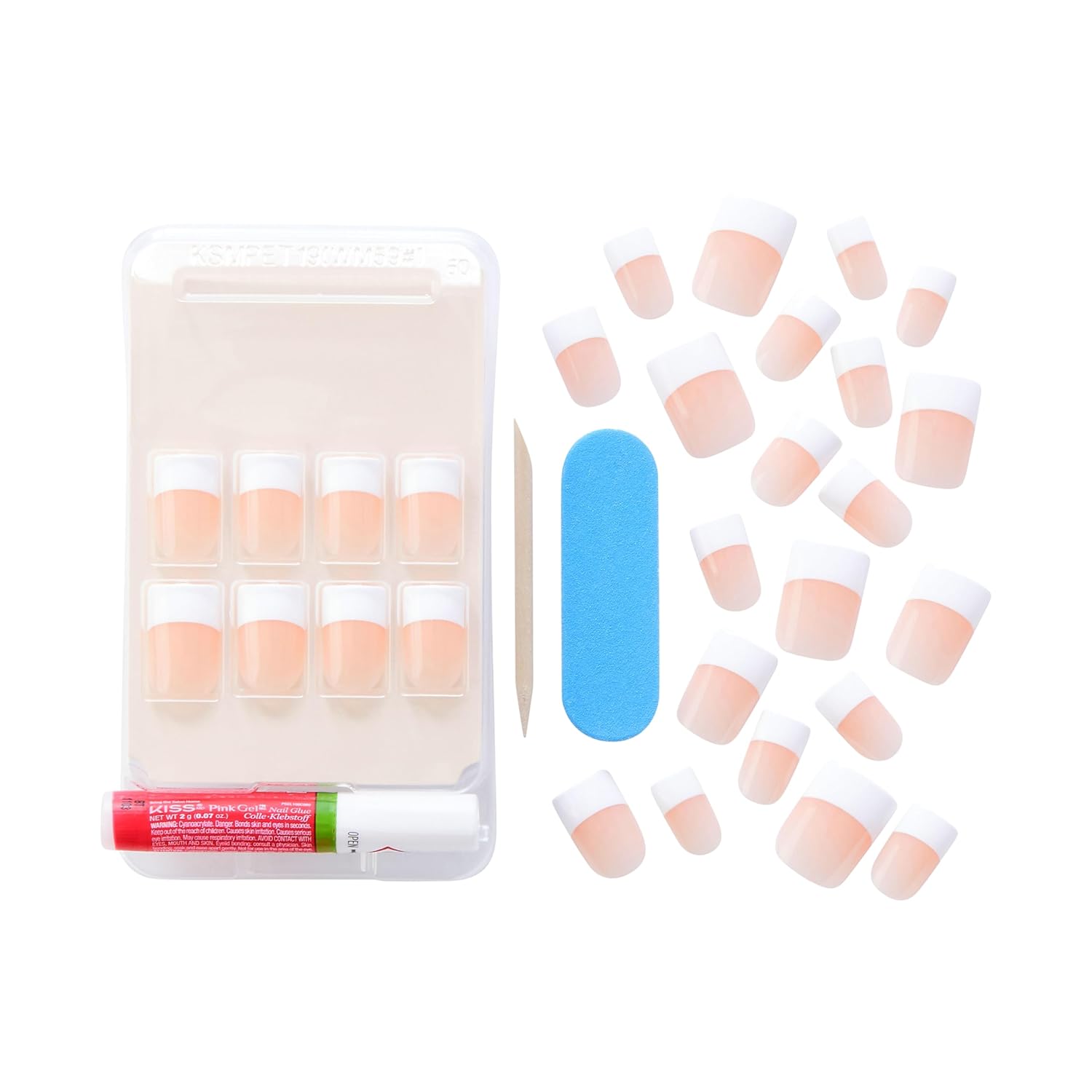 Kiss Products Salon Acrylic French Nail Kit, Sugar Rush, 0.07 Pound - Image 9