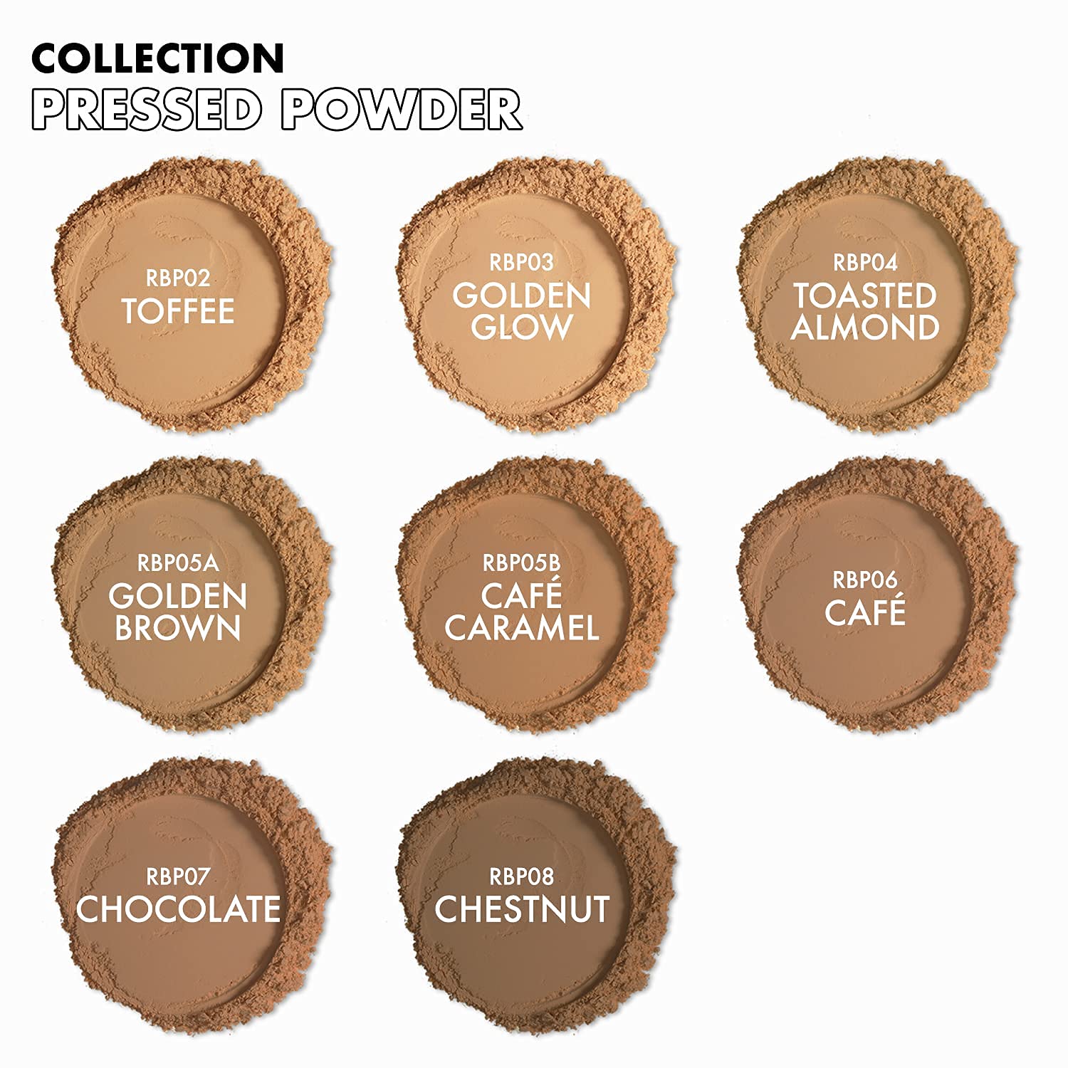 Ruby Kisses No More Blemish Face Powder with Salicylic Acid Korean Makeup Matte Finish Full Coverage Pressed Powder (Golden Glow) - Image 7