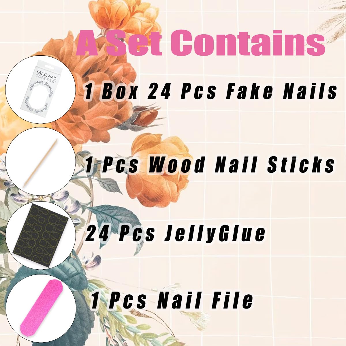 24Pcs Black French Tip Press on Nails Medium Fake Nails Square Shaped Black Bow Glue on Nails Glossy Designs Reusable Artificial Cute Bow False Nails Stick on Nails for Women Girls Acrylic Nails DIY - Image 6