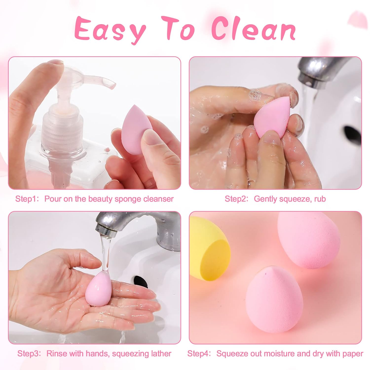 40Pcs Mini Beauty Blender Multi Colored Makeup Sponge Professional Beauty Blender Sponge Super Soft Facial Makeup Tools for Foundation, Powder, Liquid - Image 4