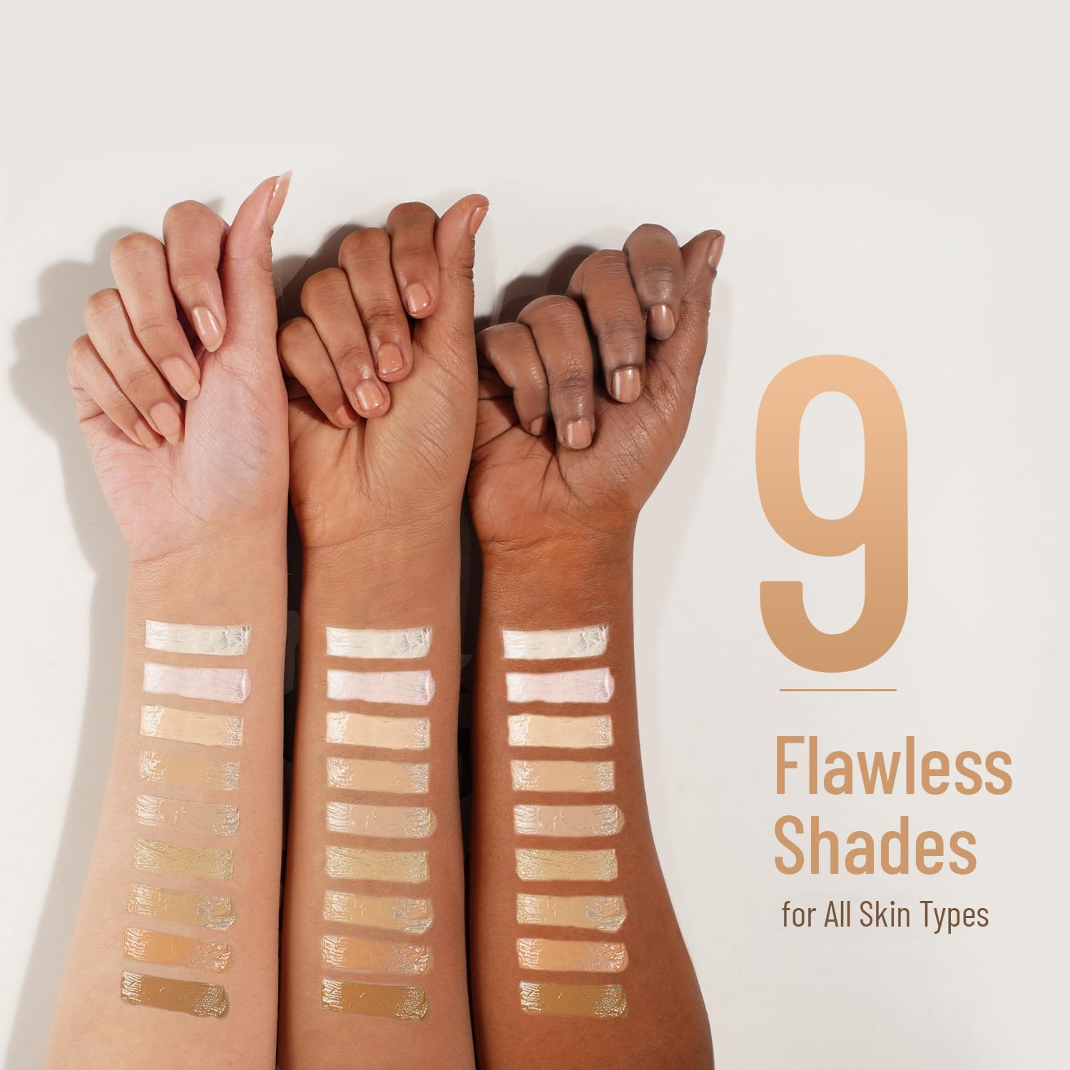 High Performance Liquid Dewy Foundation For All Skin Type | Water-Resistant | Medium To Buildable Coverage | Lightweight | Easy To Blend | With Vitamin C & Niacinamide | 01 White Ivory - Image 5
