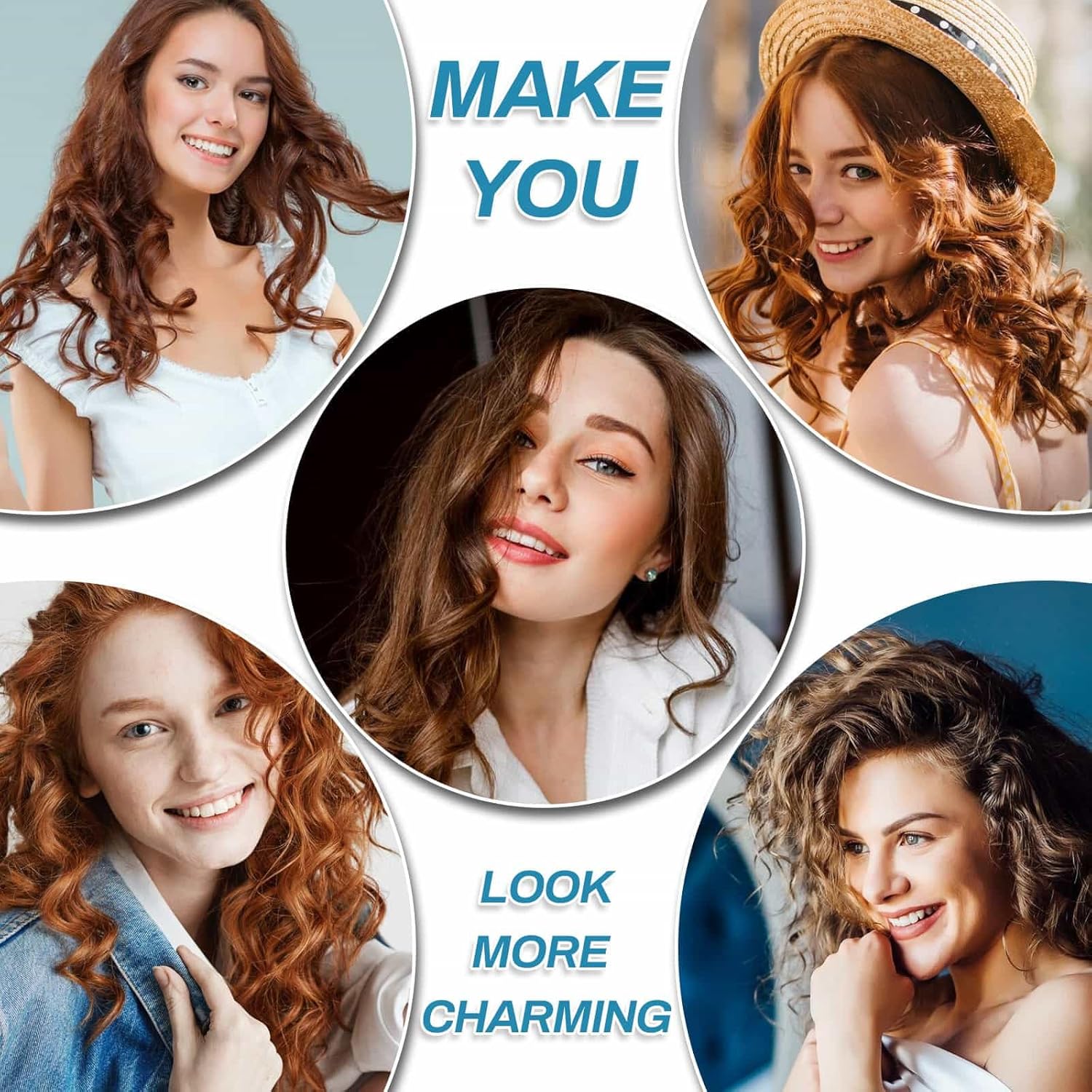 56 Pcs Hair Rollers Set for Blowout Look Long Hair, 30Pcs Rollers Hair Curlers in 5 Sizes with 24 Pcs Clips and Storage Bag for Long Medium Short Hair Volume - Image 8