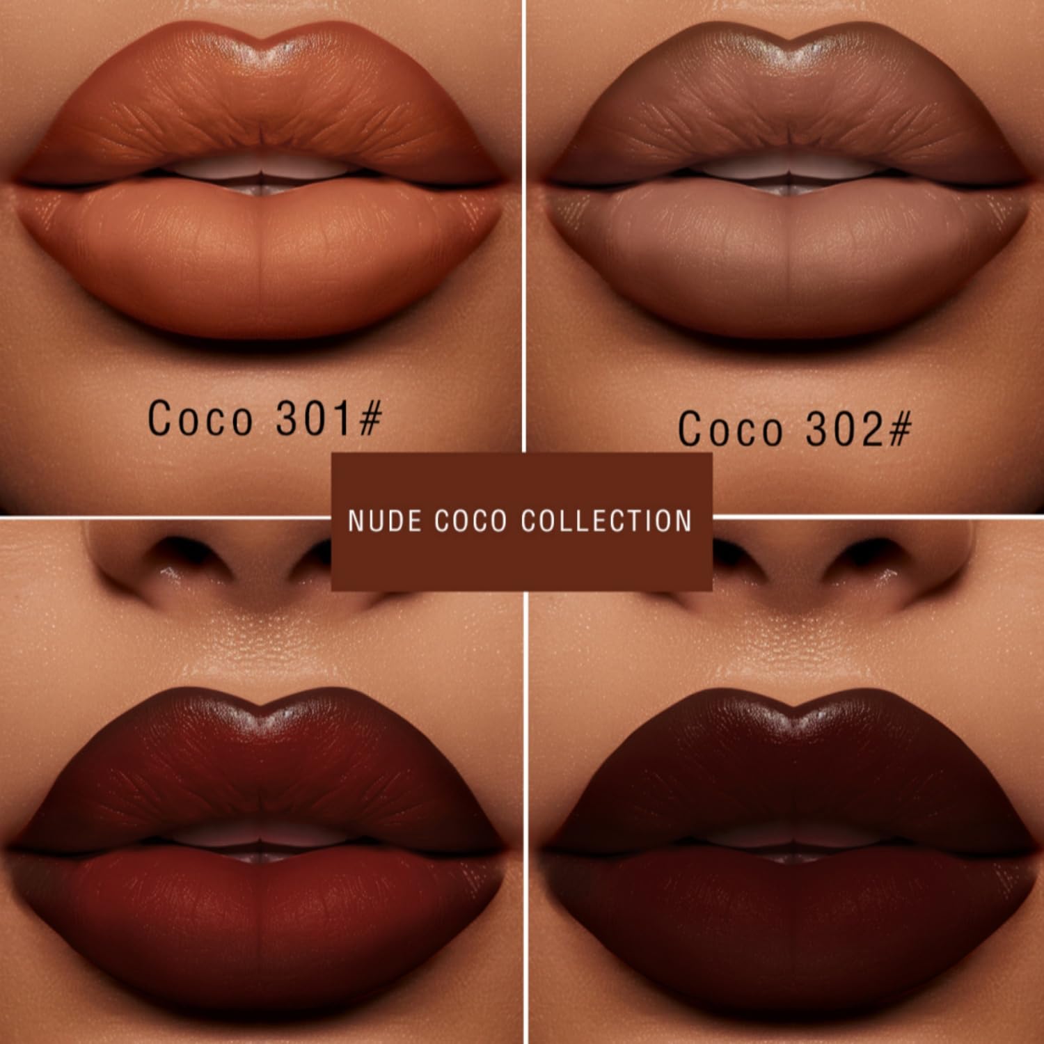 MAEPEOR Semi Matte Lipstick Creamy Natural Nude Lipstick Moisturizing and Smooth Lip Combo Set for All Skin (Color 302) - Image 2