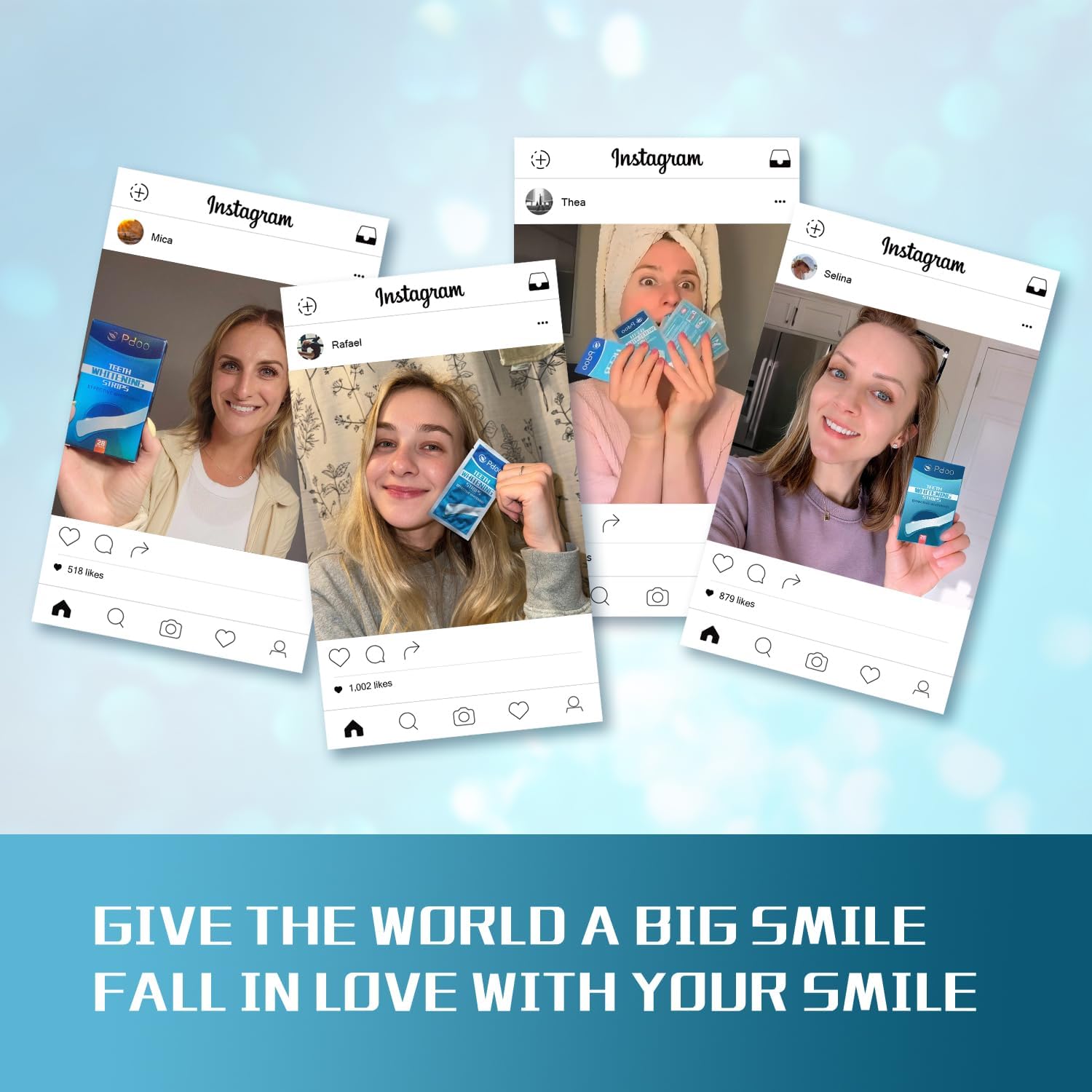 Teeth Whitening Strip 14 Treatments - Whitening Strips for Sensitive People, Fast Remove Smoking, Coffee, Wine Stains, Teeth Brightening Kit Pack of 28 Non-Slip Strips - Image 7