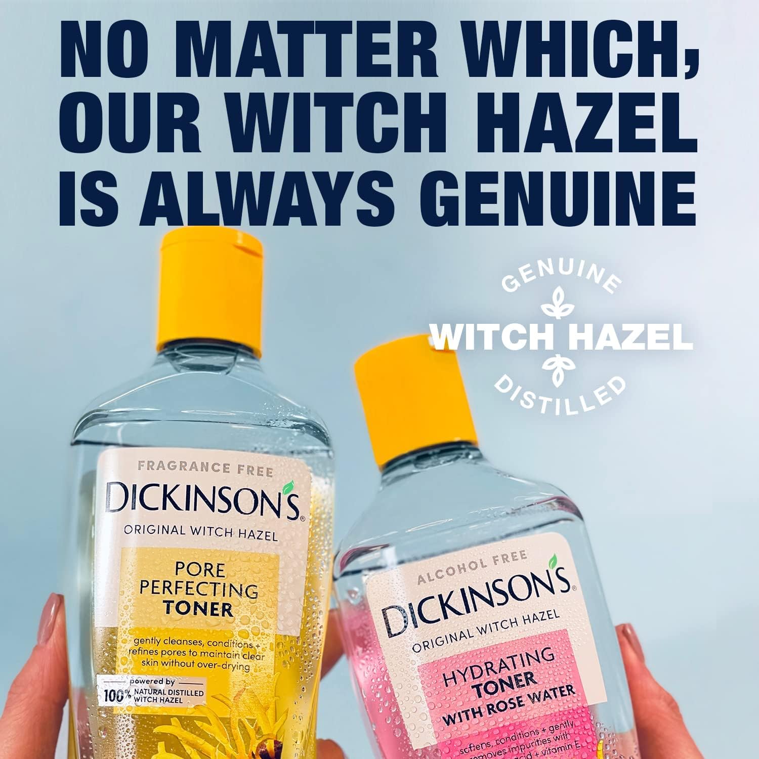 Dickinson's Enhanced Witch Hazel Hydrating Toner with Rosewater, Alcohol Free, 98% Natural Formula, 16 Fl Oz (Pack of 1) - Image 8
