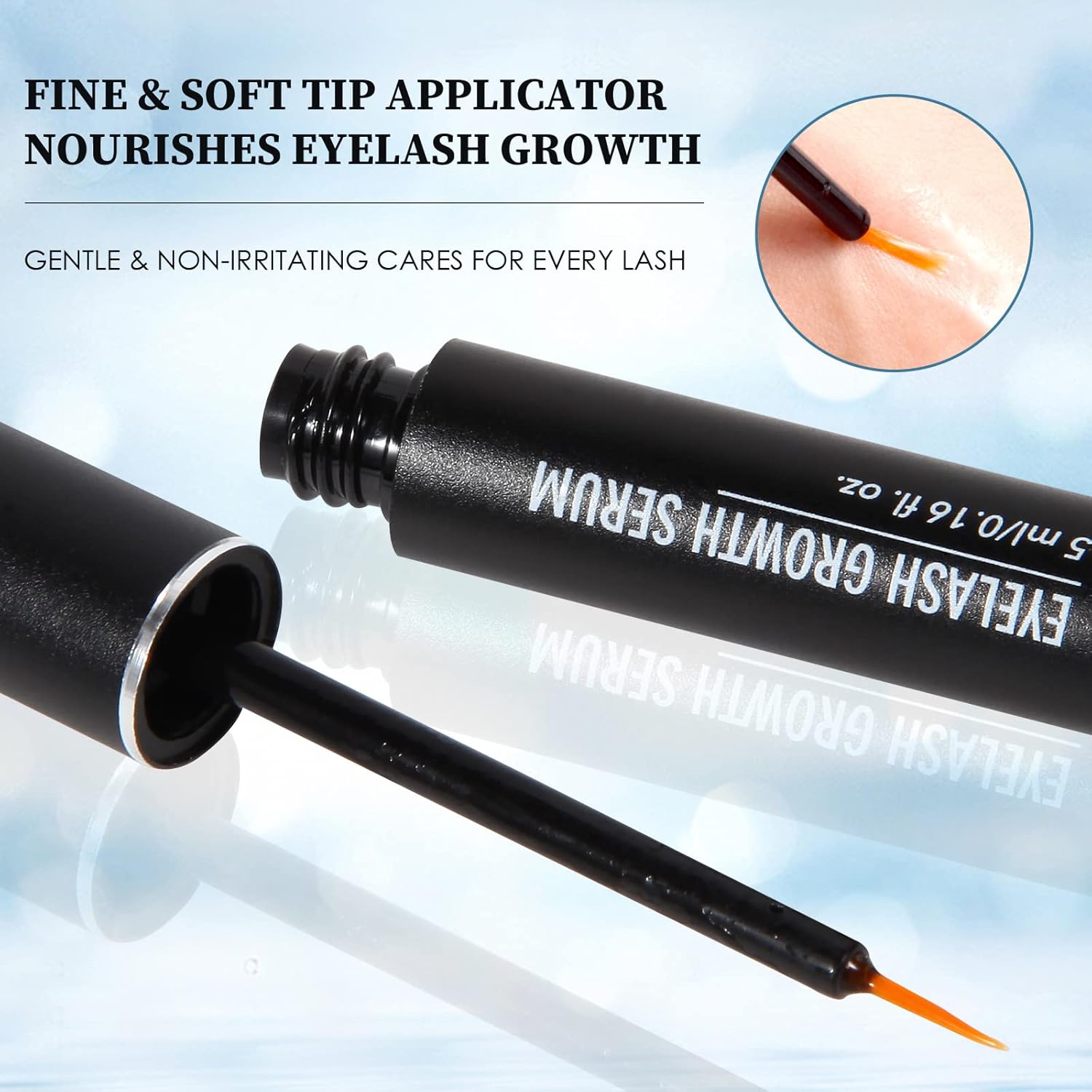 Lash Serum - 5ml Eyelash Growth Serum, Advanced Lash Enhancing Treatment for Eyelash Growth Thickness, Stronger, Healthier Lashes & Brows, Vegan & Cruelty-Free - Image 2