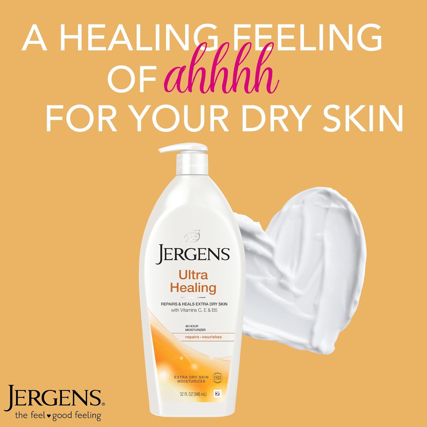 Jergens Ultra Healing Extra Dry Skin Hand and Body Moisturizer 32oz - Image 6