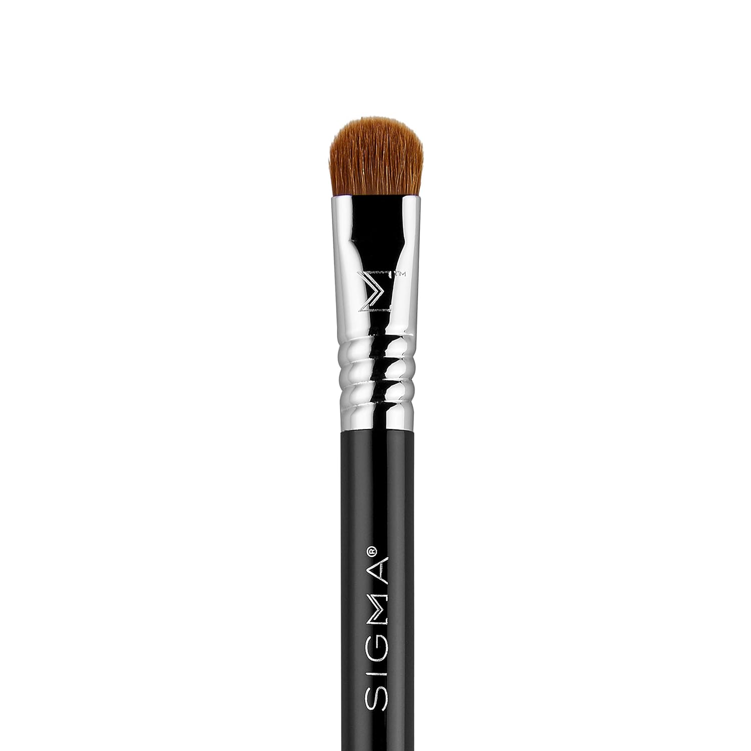Sigma Beauty Travel Essential Trio - Makeup Brush Set for Foundation Powder Eyeshadow - 3 Tool Brushes with Brush Tin Holder - Skin Safe, Vegan Makeup Brushes for Travel - Black - Image 4