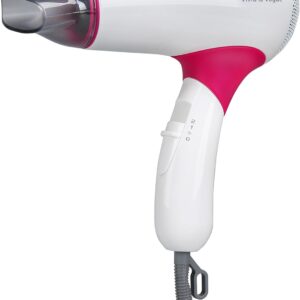 VAV 1200W Travel Hair Dryer Professional Ceramic Mini Blow Dryer for Kids with Cool Shot Button,Folding Handle