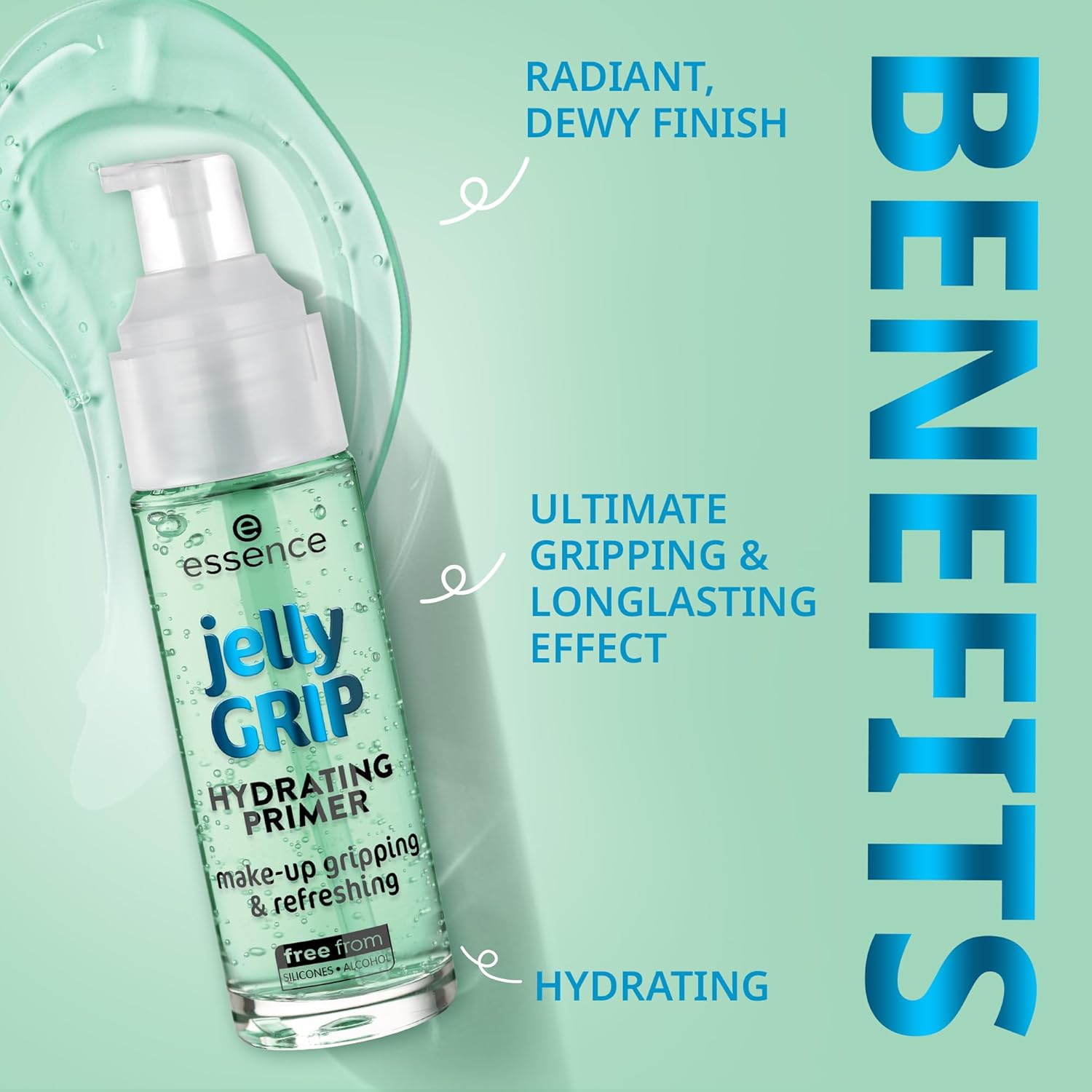 essence | Jelly Grip Hydrating Primer | Hydrates Skin & Grips Makeup for Long Lasting Performance | Vegan & Cruelty Free - Image 3