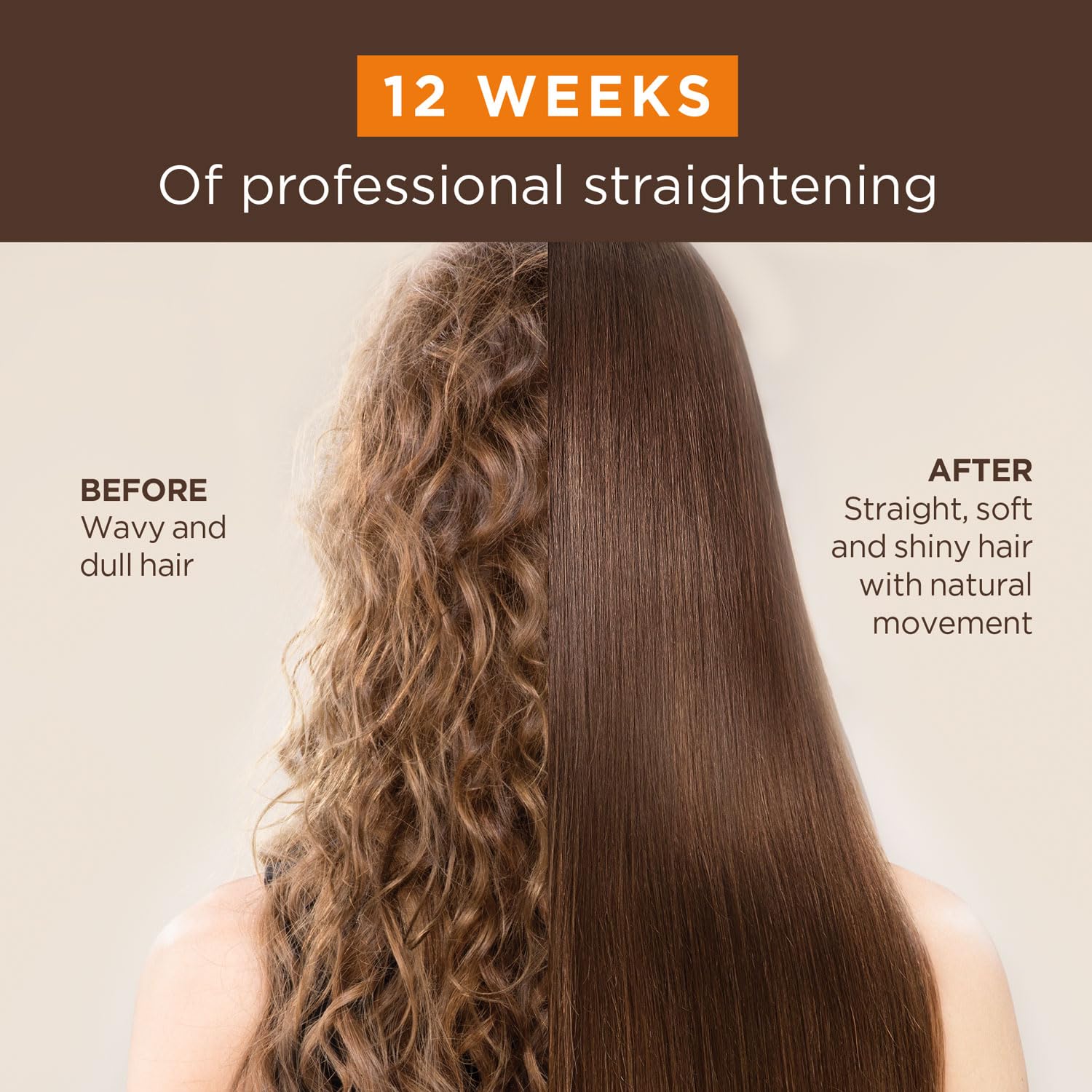 Kativa Brazilian Straightening Kit, 12 Weeks of Home Use Professional Straightening, with Organic Argan Oil, Shea Butter, Keratin & Amino Acids, for Straighter, Softer and Shinier Hair, All Hair Types - Image 4