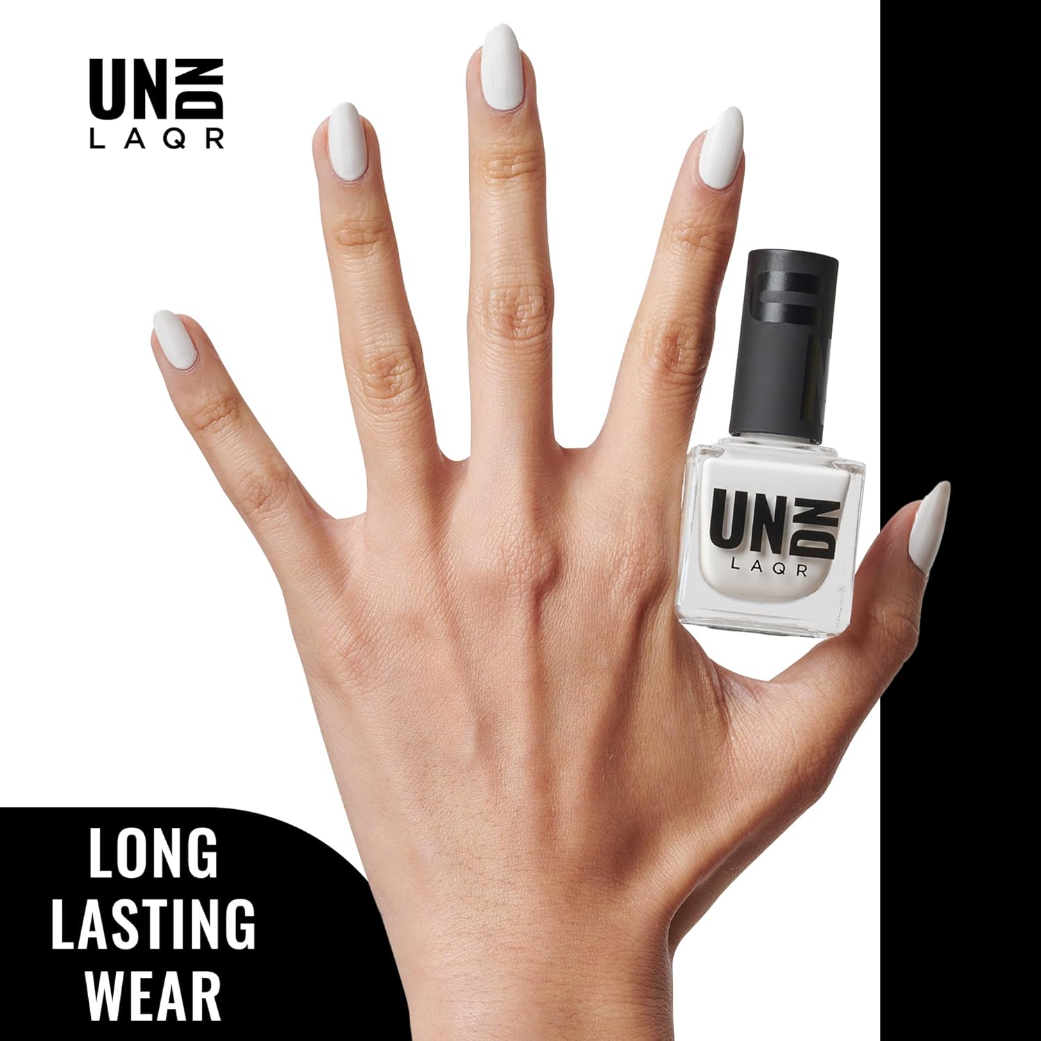 UN/DN Vegan Nail Polish - 301 White - White Nail Polish - Fingernail Polish for Women and Men - Long Lasting, Cruelty Free - 0.5 oz - Image 2