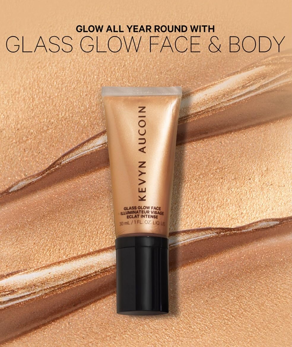 Kevyn Aucoin Glass Glow Face: Multi-purpose universal dewy highlighter for face and body. Creates glowing youthful-looking hydrated skin with a glassy complexion. Makeup artist go to. - Image 4