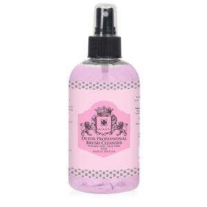 SHANY DETOX Professional Makeup Brush and Sponge Shampoo, Brush Cleanser, Removes dirt, Makeup from brushes and Sponges - Paraben Free, Vegan, Cruelty Free - Instant Dry - 8oz