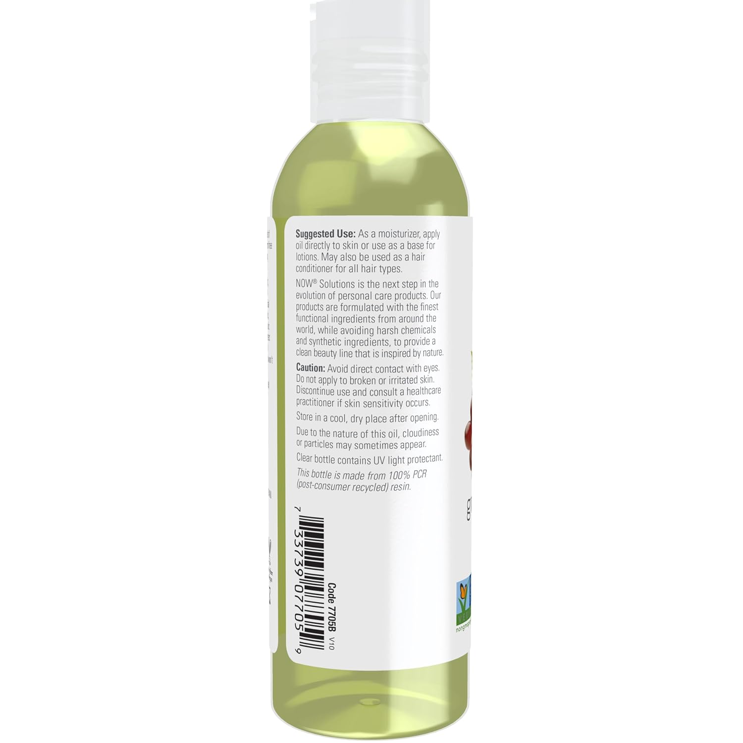 NOW Foods Solutions, Grapeseed Oil, Skin Care for Sensitive Skin, Light Silky Moisturizer for All Skin Types, 4-Ounce - Image 3