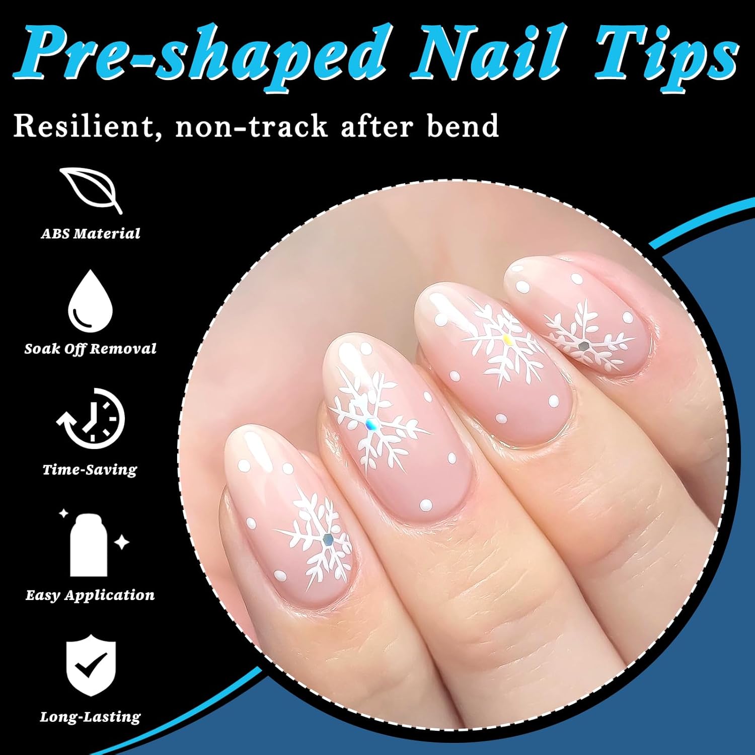 LoveOurHome 600pc Oval Nail Tips Medium Fake Nails Clear Press on Nails Medium Oval Soft Gel Nail Tips Full Cover False Nail Clear Gel Tip for Acrylic Nails Extension Press Nails Making - Image 5