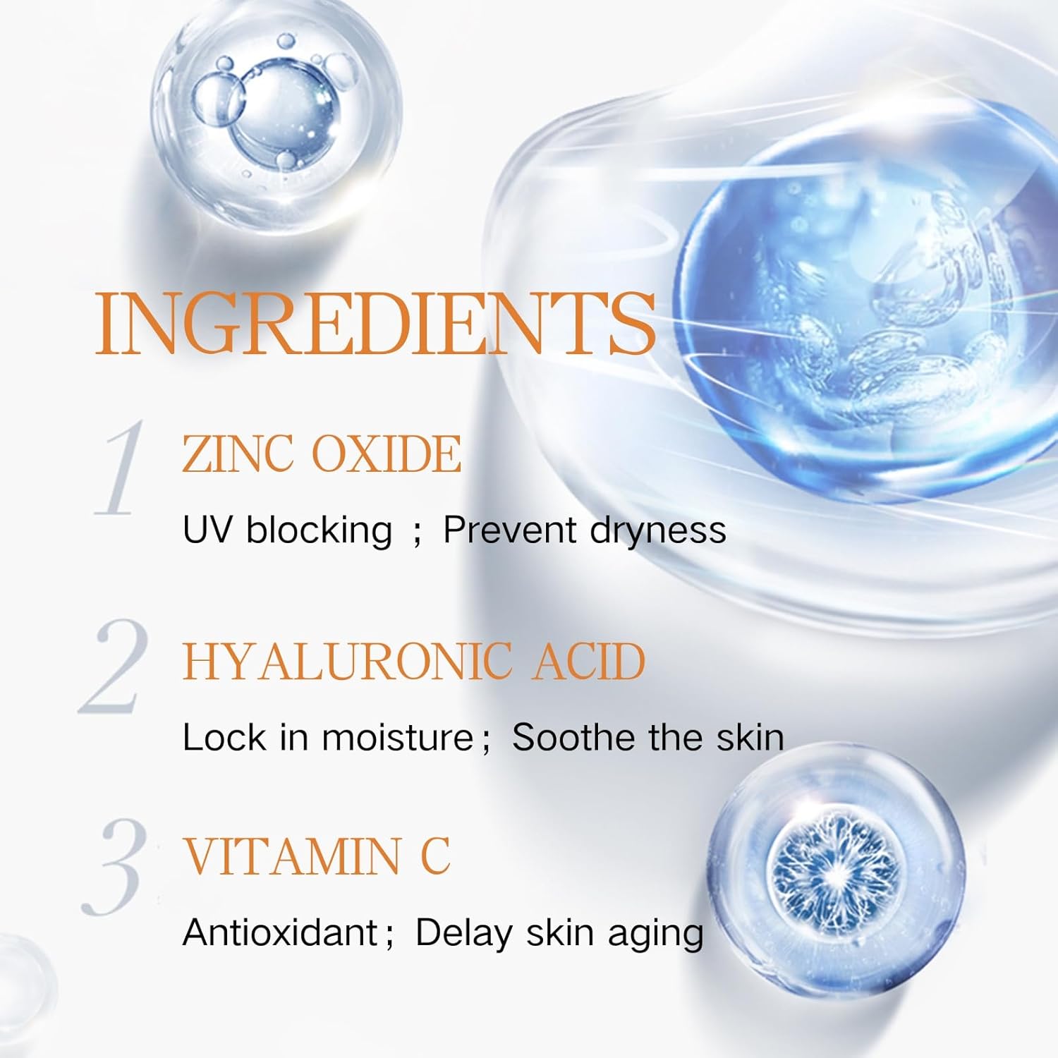 Tinted Mineral Sunscreen for Face - Tinted Moisturizer with SPF 50+ with Zinc Oxide - Face Sunscreen for Women Men - Fa ce Sun screen Lotion with Hyaluronic Acid & Vitamin C, Water & Sweat Proof - Image 5