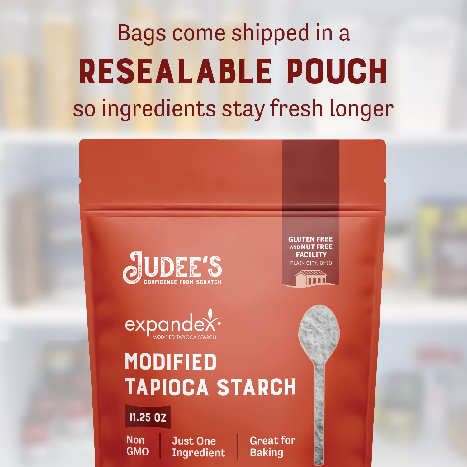 Judee's Gluten Free Expandex Modified Tapioca Starch Powder - 11.25 oz - Delicious and 100% Gluten-Free - Great for Homemade Treats & Baked Goods - Thickens and Enhances Texture, Flavor, & Appearance - Image 3