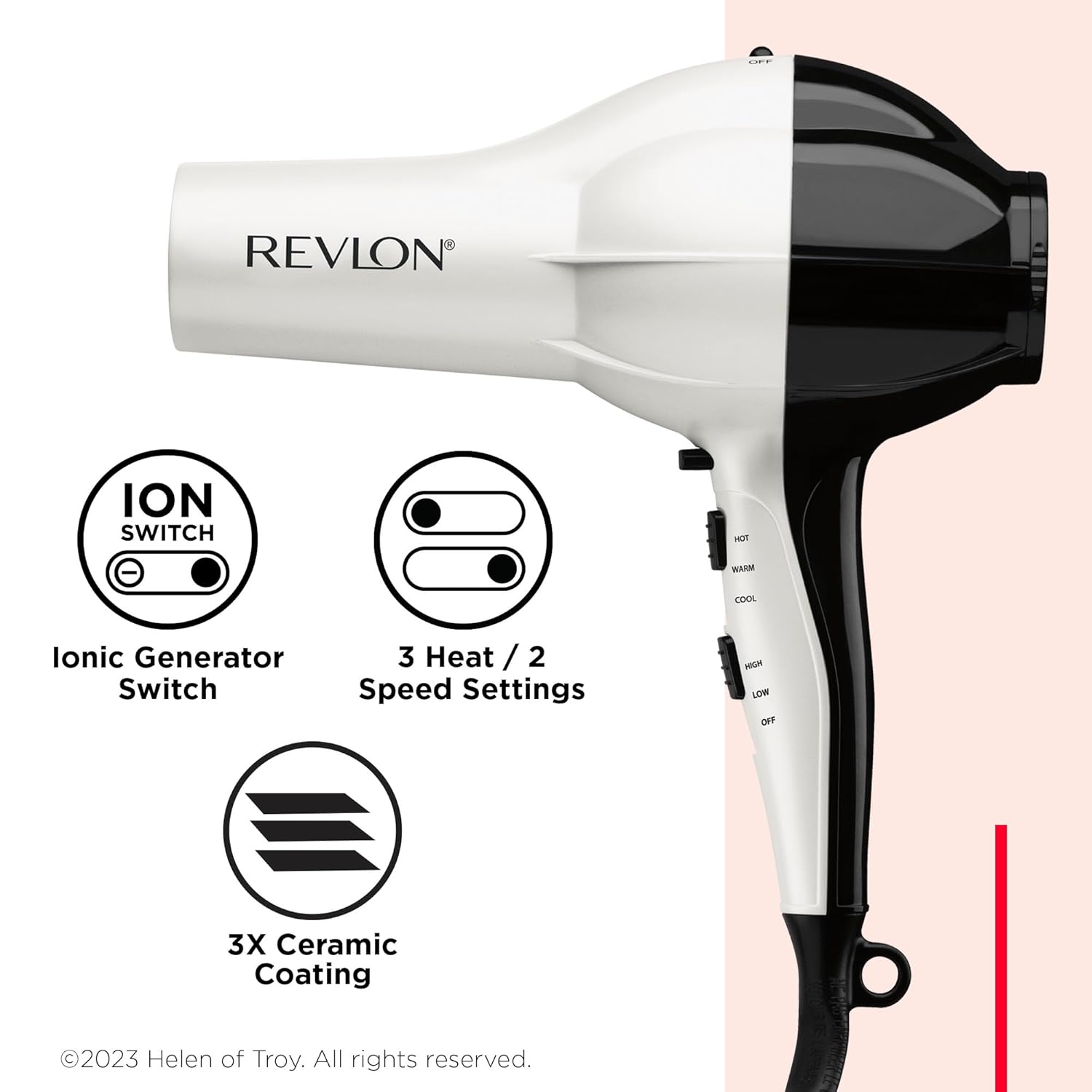 Revlon Shine Booster Hair Dryer | 1875W Smooth Blowout and Maximum Volume - Image 6