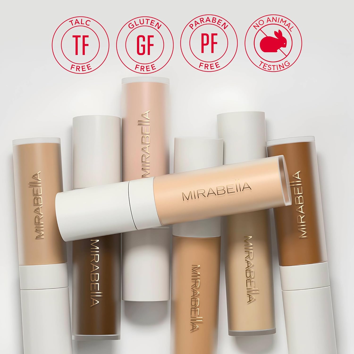 Mirabella Invincible For All Perfecting Under Eye Concealer Full Coverage - Hydrating Makeup Concealer for Dark Circles, Fine Lines & Wrinkles w/Hyaluronic Acid - Fair F70 - Image 4