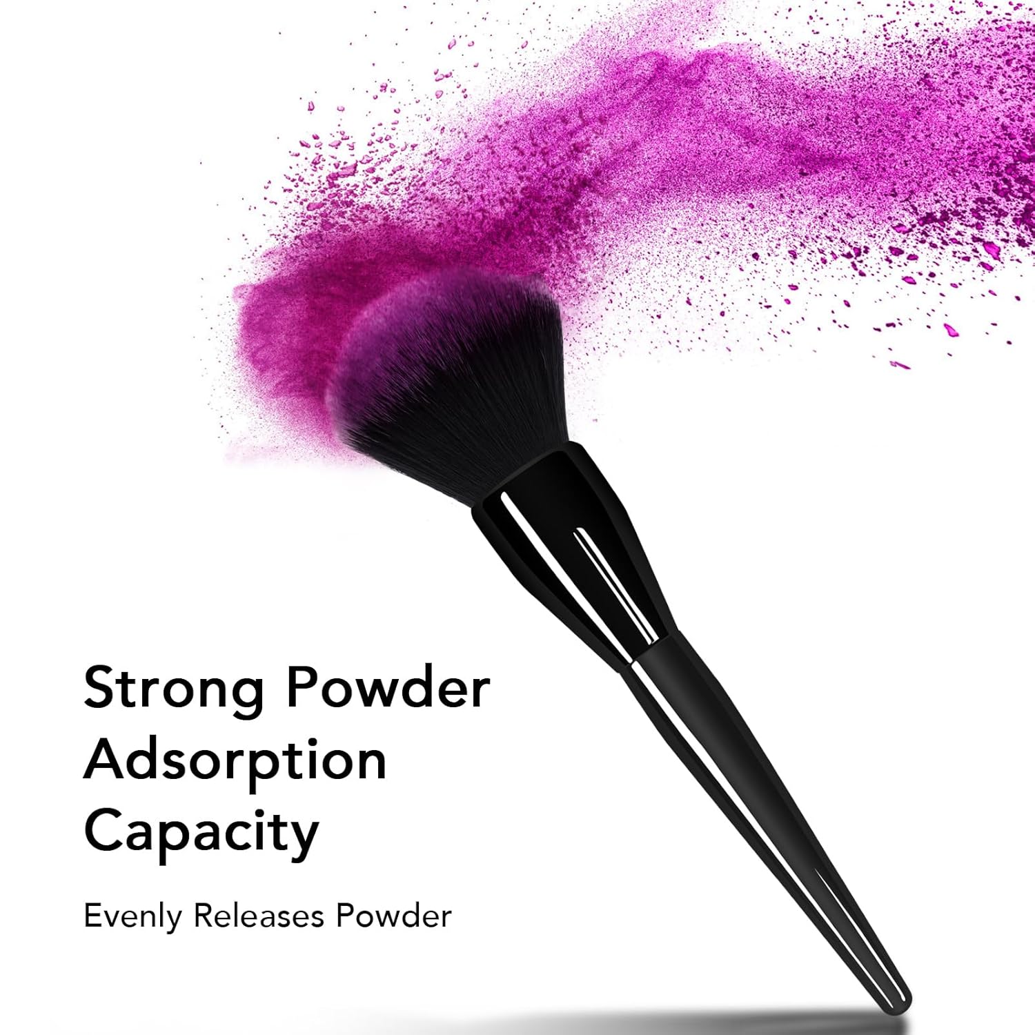 Large Powder Brush: Luxurious Foundation Brush, Professional Makeup Brush For Blending Liquid, Cream and Flawless Powder, Buffing, Blending, Vegan Makeup Tool With Cruelty-Free Bristles - Image 4
