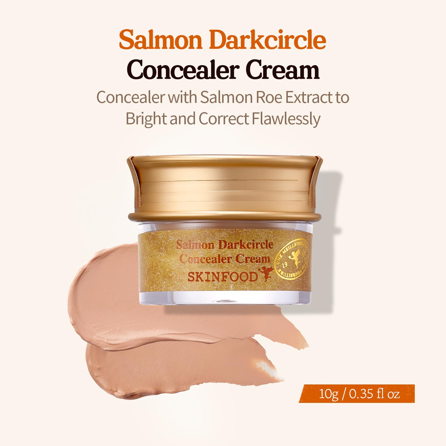 Salmon darkcircle concealer cream #1 (0.35oz/10g) - Image 2
