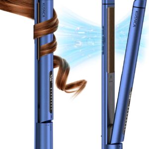 KUSNCA Hair Straightener, Ceramic Titanium Flat Iron with Negative Ions and MCH Fast Heating, Home Travel Straightening Styling Tool for Pro Salon Straighten Curling Irons, LCD 230-450°F, Dual Voltage