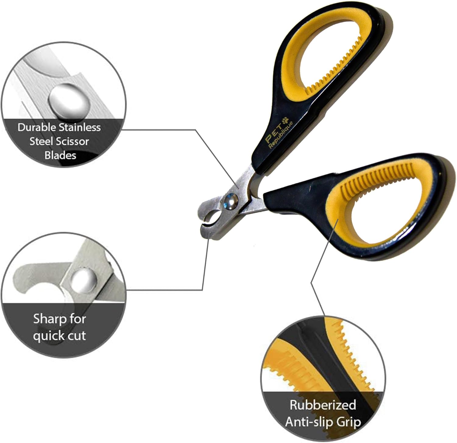 Cat Nail Clippers by Pet Republique – Professional Stainless-Steel Nail Clipper for Cats, Kittens, Hamster, Rabbits, Birds, & Small Breed Animals Claw Trimmer - Image 4