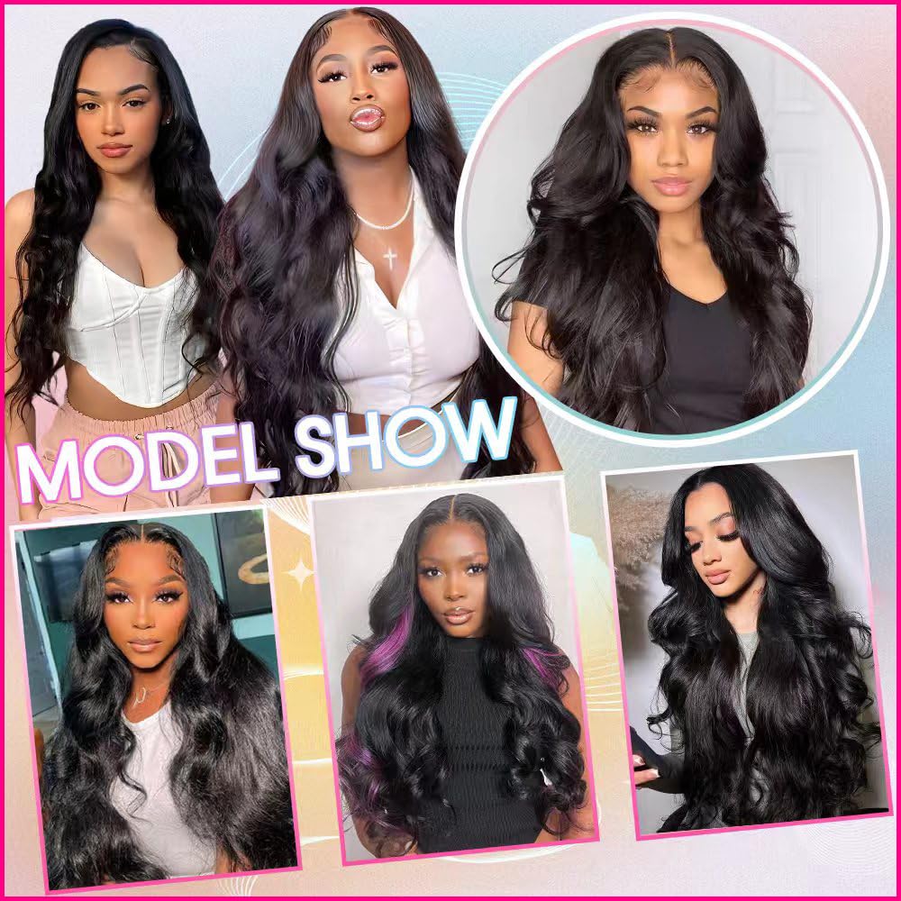 Rao 12A Body Wave Human Hair Bundles 22 24 26 Inch 3 Pcs Natural Black - Image 6