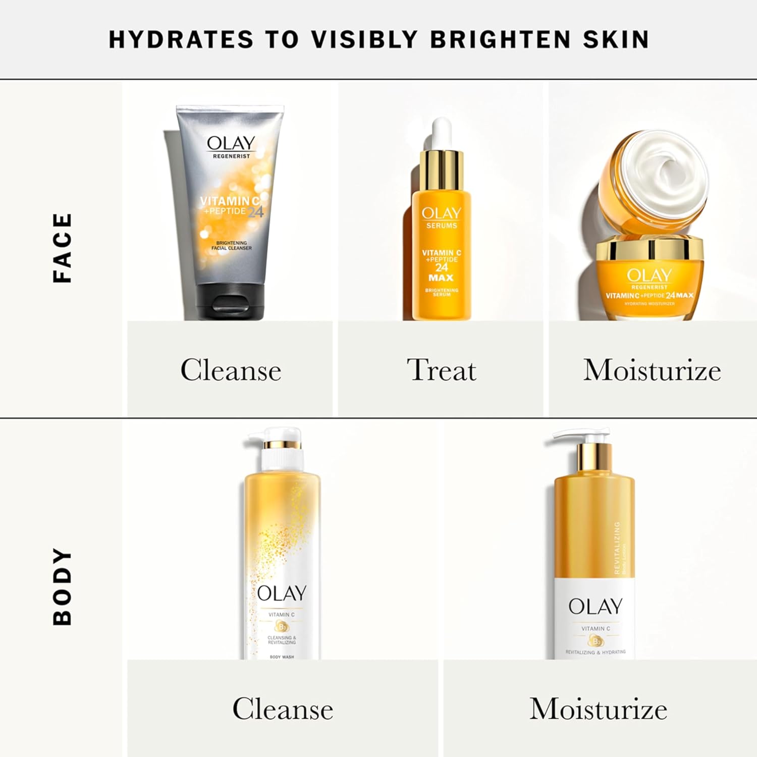 Olay Vitamin C MAX Face Moisturizer, Brightening Cream for Women, Hydrating, Evens Tone, Dark Spot & Hyperpigmentation Reduction, Glowing Skin Care - Niaciniamide, Peptides 1.7 Oz - Image 7