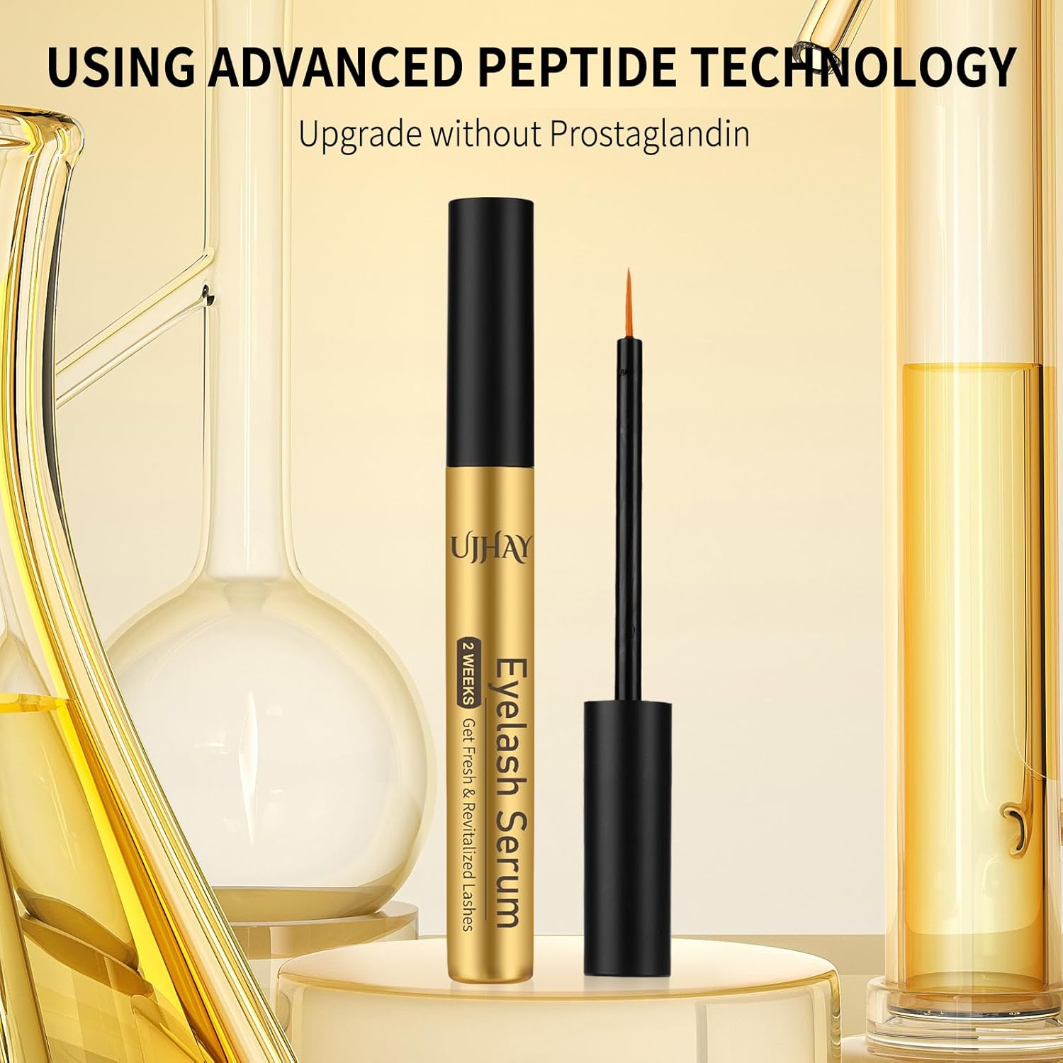 Eyelash Growth Serum for Thicker, Longer, Natural Lashes without Prostaglandin – Grow Luscious, Natural Lashes with Advanced Enhancer | Vegan & Cruelty-Free Treatment - Image 6