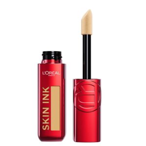 L'Oreal Paris Infallible Skin Ink 2-in-1 Foundation Concealer Hybrid Face Makeup, up to 48HR Transfer-Resistant with Buildable Light to Full Coverage, 290 Warm