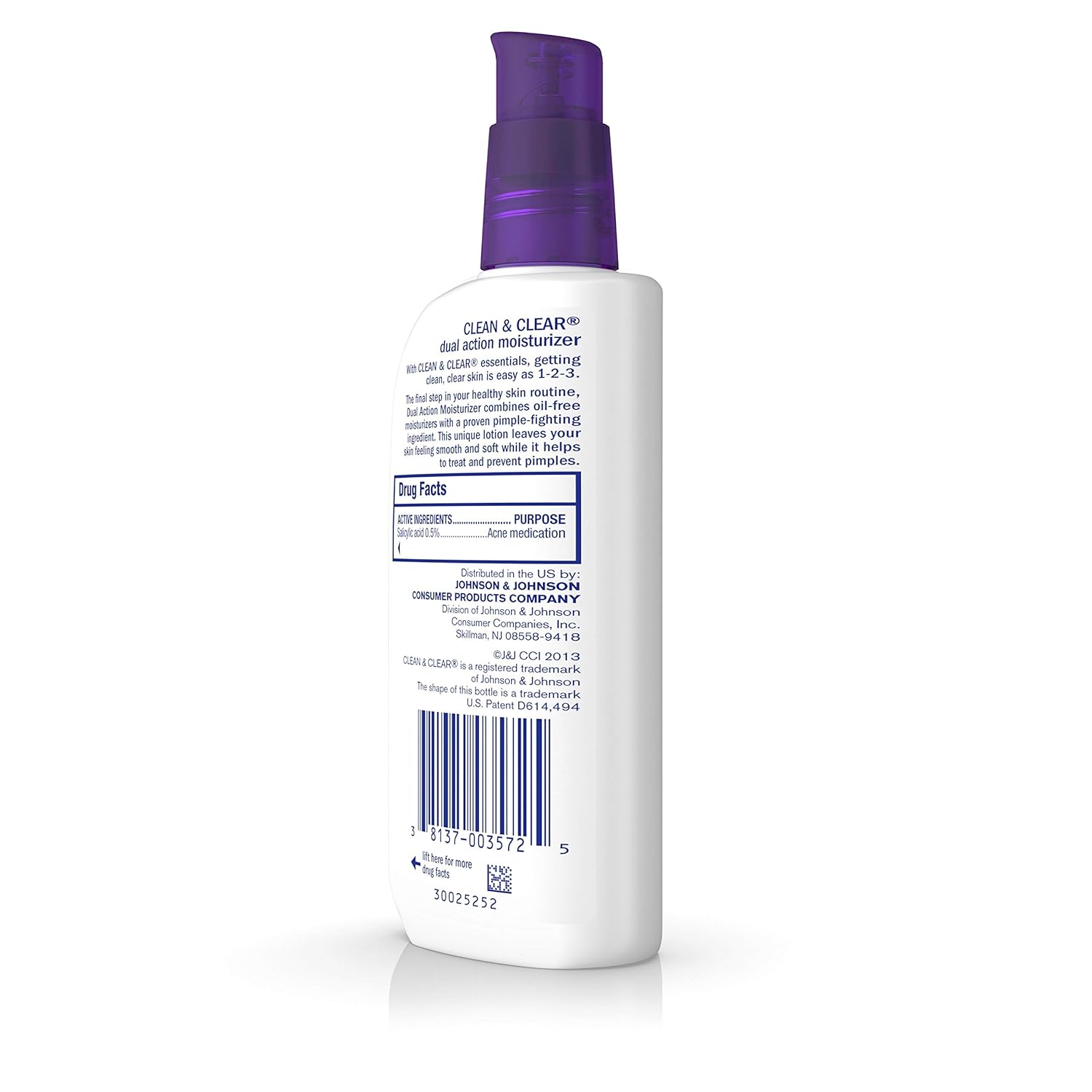 Clean & Clear Essentials Dual Action Facial Moisturizer with Salicylic Acid Acne Medication to Treat Acne and Prevent Pimples, Oil Free Face Moisturizer Cream for Acne-Prone Skin, 4 oz - Image 7