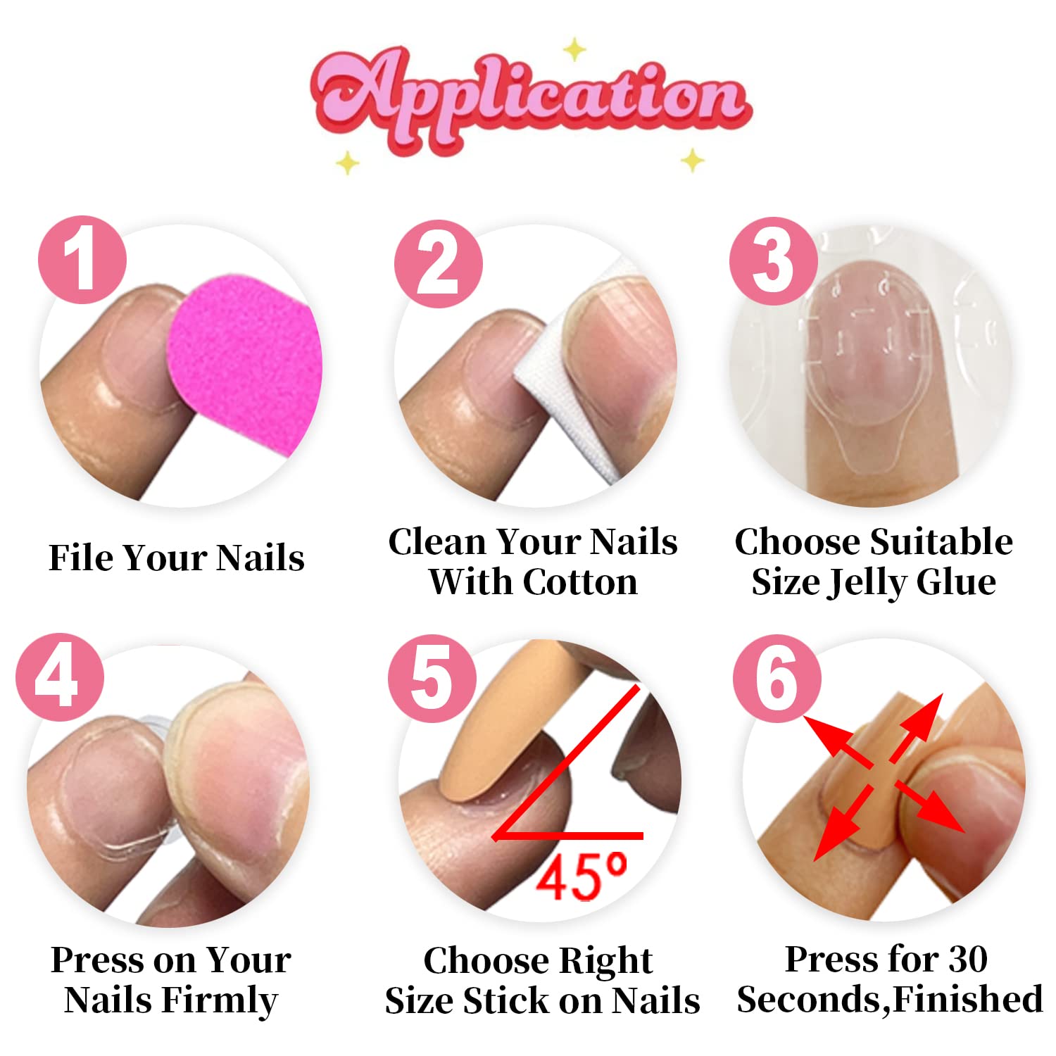 Short Square Press on Nails Orange,KQueenest Spring Gel Fake Nails Pure Color Natural Petite Nails Solid Stick on Nails for Daily Office Manicure - Image 7