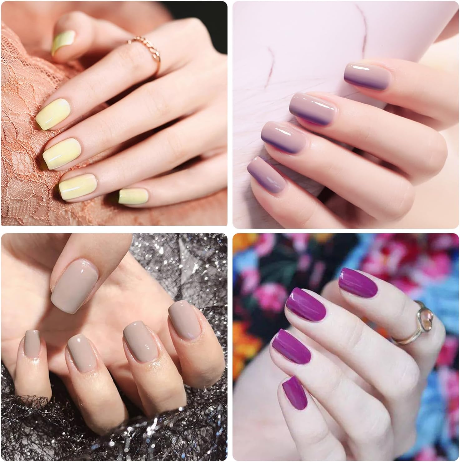 20 Sheets 280 Pcs Mix-Color Solid Nail Polish Strips for Women Girls Nails Stickers Full Nail Wraps Pink Yellow Solid Nail Polish Stickers Nails Stick On Nails Self Adhesive Gel Nail Strips - Image 6