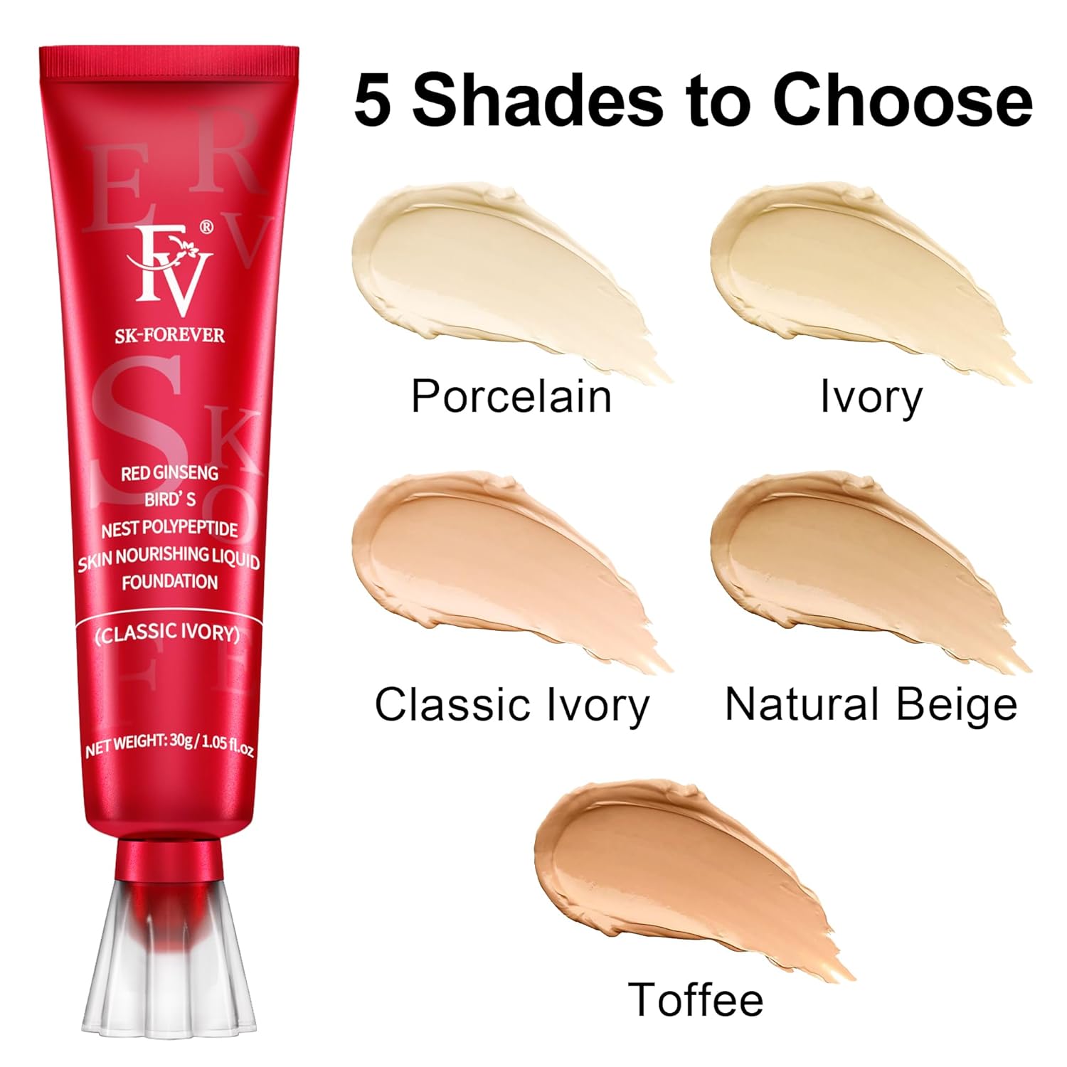 FV Waterproof Liquid Foundation with Matte Finish, Lightweight, Oil-Free, Natural Look Makeup for Combination & Oily Skin, Light to Medium Coverage,Natural Beige, 1 fl. oz. - Image 6