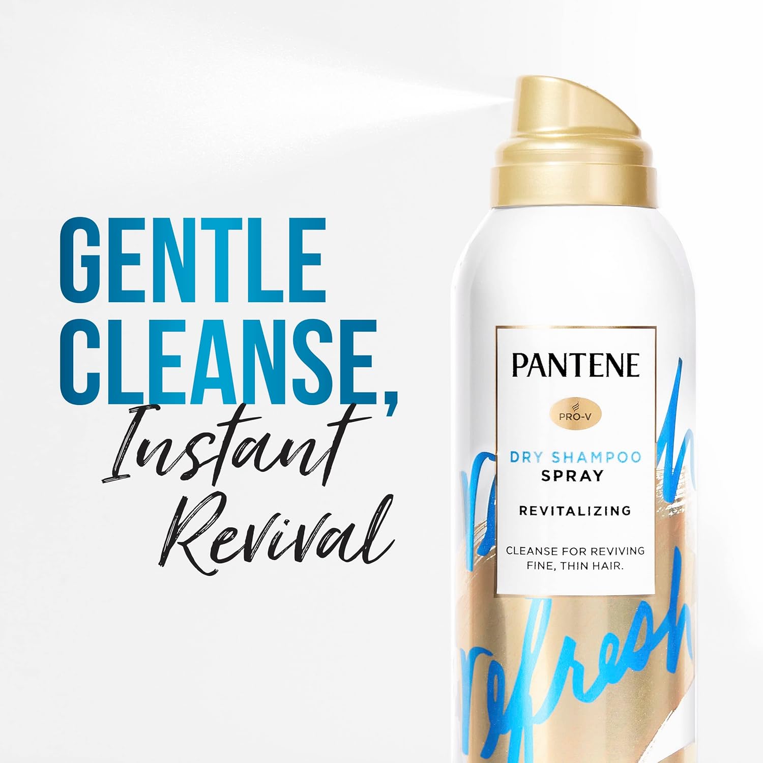 Pantene Pro-V Refresh Dry Shampoo Spray, Volumizing and Cleansing with Vitamin B5, for Fine, Thin and Color Treated Hair, 4.2 oz - Image 2