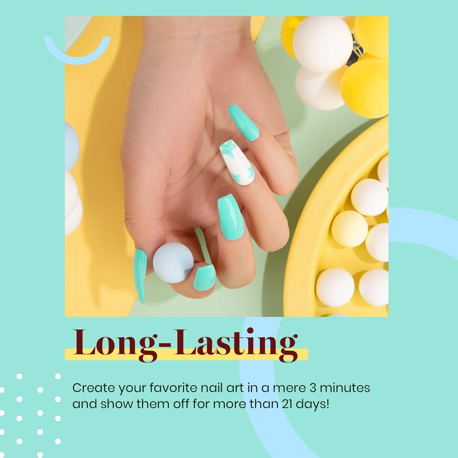 Beetles Gel Nail Polish Cascade Green Color Soak Off UV LED Nail Lamp Gel Polish 15 ml for All Season Gel Polish Nail Art Design Manicure Salon DIY Salon Gel - Image 5