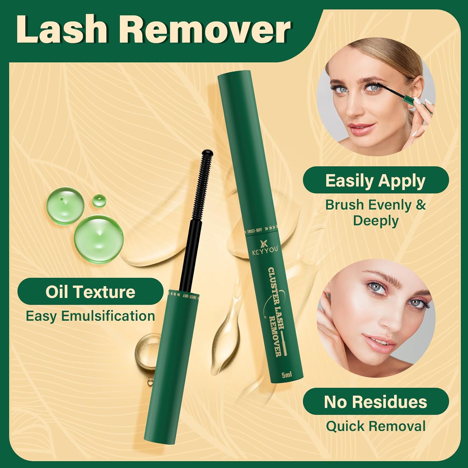 DIY Lash Extension Kit 280pcs Soft Lash Clusters 60D+80D D Curl Easy to Apply with Lash Bond and Seal Lash Applicator Lash Remover Eyelash Extension Kit at Home(RMkit-60D80D-D-10-18mix) - Image 5