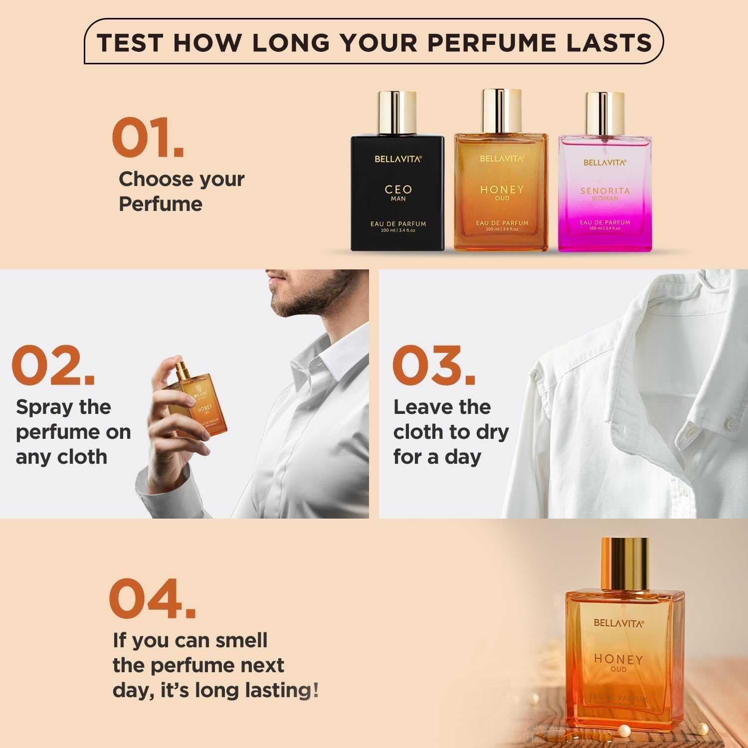 Honey Oud Eau de Parfum (3.4 fl. oz.) | Patchouli, Vanilla, Bergamot, Floral & Spicy + Made with Clean & Vegan Essentials Oils + Cruelty Free | Long-Lasting Unisex Fragrance - Image 7