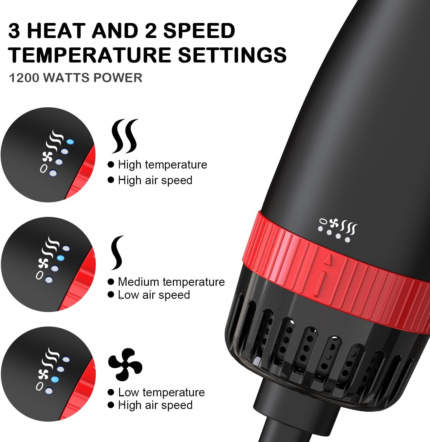 1.5-inch One-Step Hot Air Brush for Effortless Hair Drying, Straightening, and Volumizing - Image 3